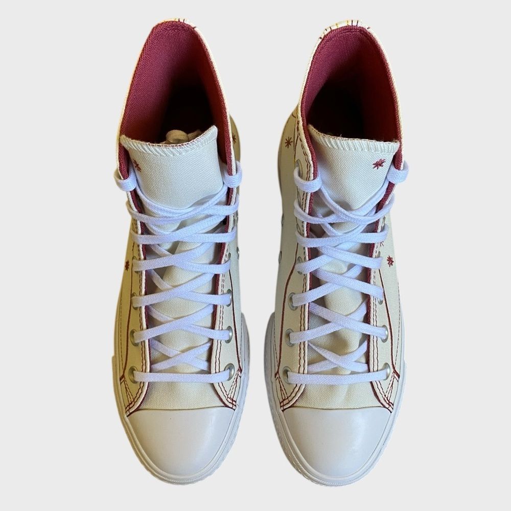 NWT Converse Chuck Taylor All Star Lift Platform Western Stitch Women's Size 9 - Picture 5 of 16
